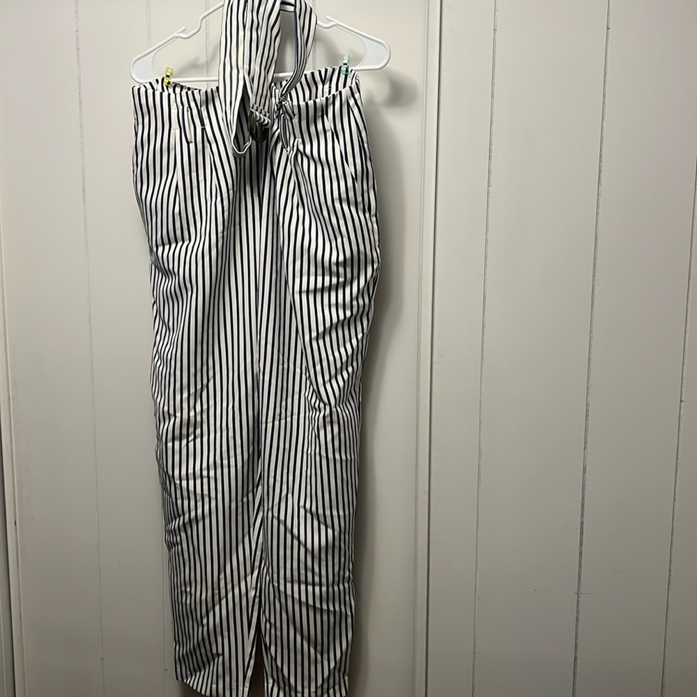 Time and tru striped pants with belt size 14